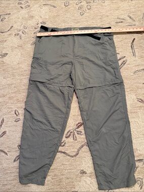 Rustic Ridge Ladies Gray Convertible Cargo Travel Pants 2X